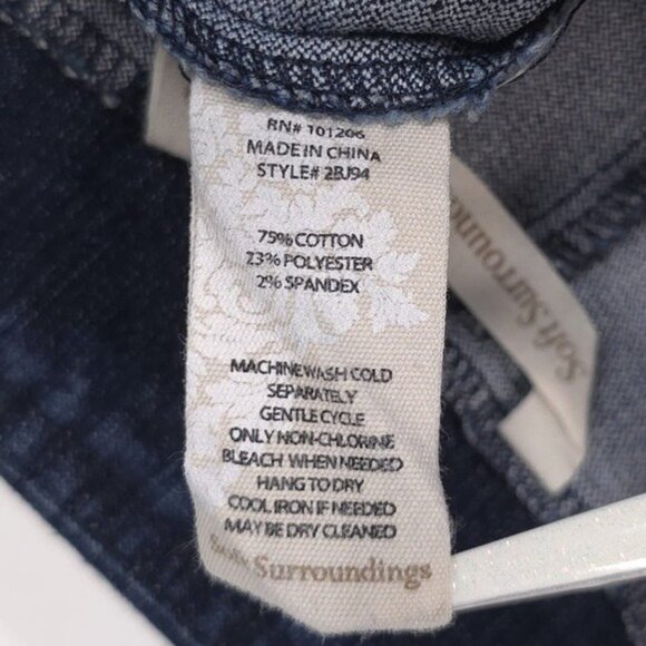 Soft Surroundings Women’s Denim Blue Mini‎ Skort Stretch Pockets 2BJ94 MEDIUM - Picture 13 of 13